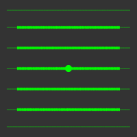 5 mW 520 nm Green Premium Structured 5 Parallel Lines Laser, 14Â° fan angle, adjustable focus, TTL+, Sealed IP67