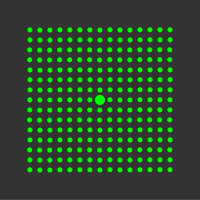 5 mW 520 nm Green Premium Structured Grid of Dots 51x51 Laser, 18Â° fan angle, adjustable focus, TTL+, Sealed IP67