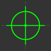 5 mW 520 nm Green Premium Structured Reticle Laser, 18Â° fan angle, adjustable focus, TTL+, Sealed IP67