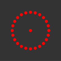 5 mW 635 nm Red Premium Structured Circle of 72 Dots Laser, 26Â° fan angle, adjustable focus, TTL+, Sealed IP67